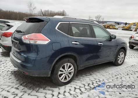 2015 Nissan Rogue Sv из США, поврежденный, VIN KNMAT2MV1FP552362